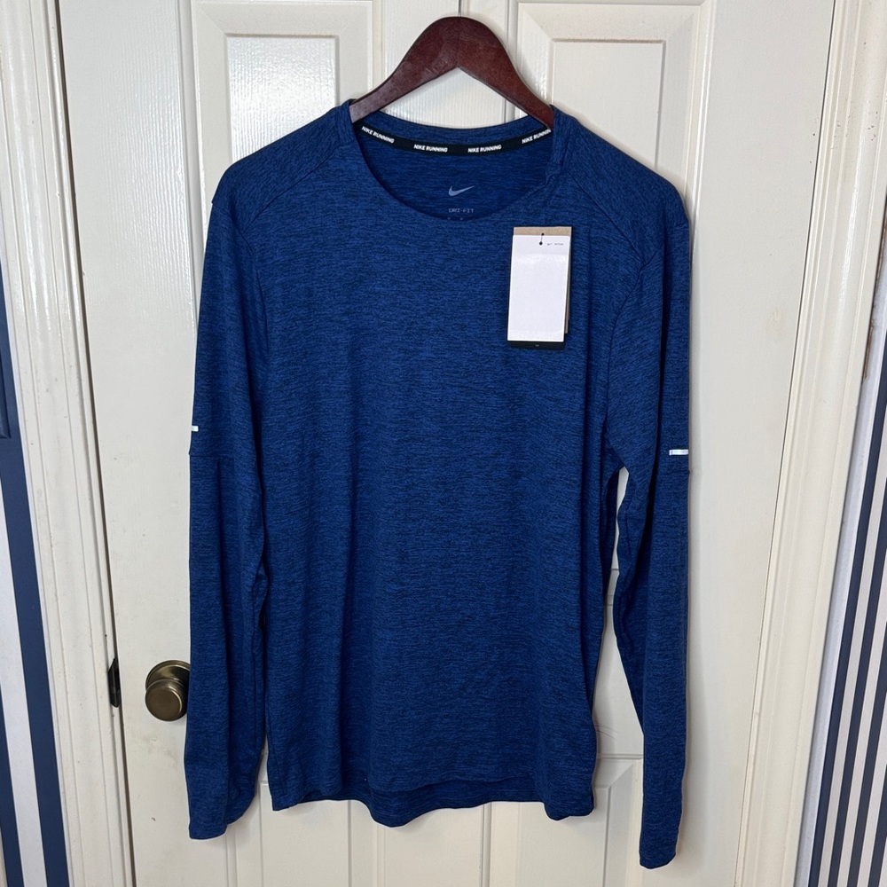 Nike Men's Deep Blue Long Sleeve Tee
